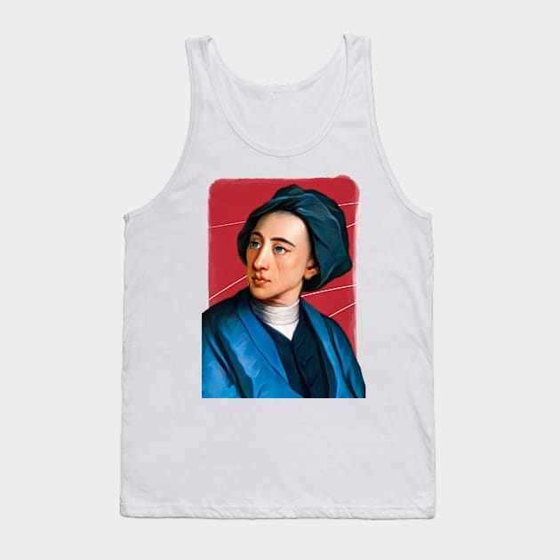 English Poet Alexander Pope illustration Tank Top by Litstoy 